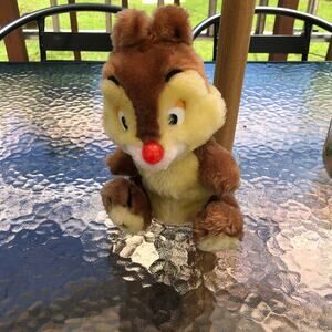 Disney Vintage 1980s Dale from Chip N Dale 8" Plush Stuffed Animal